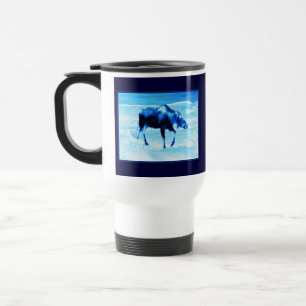 Einmal in einem blauen Elch Reisebecher