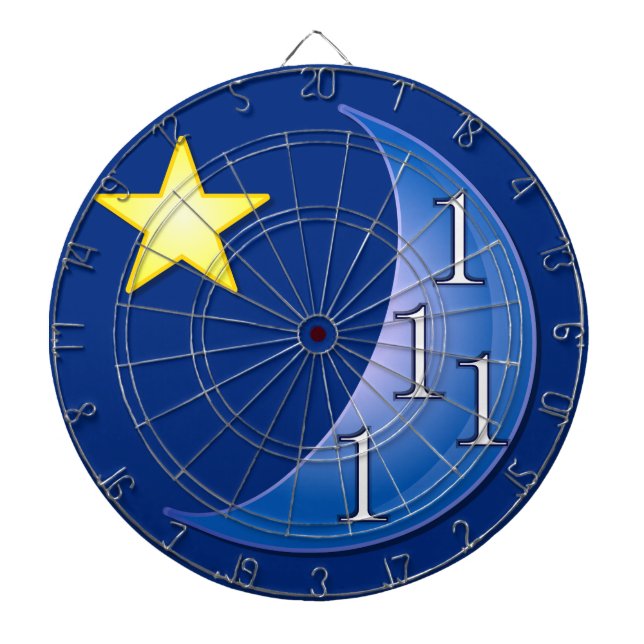 Einmal in einem blauen Mond Dartscheibe (vorne)