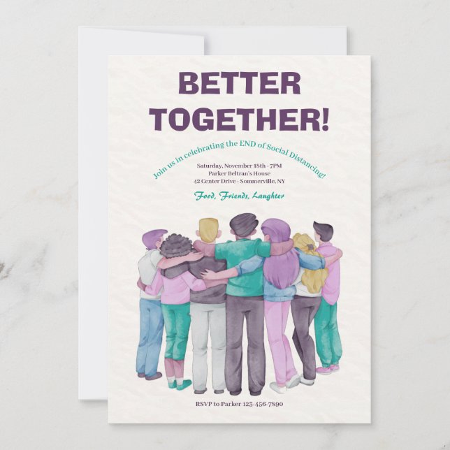 Einmal mehr Einladung (Vorderseite)