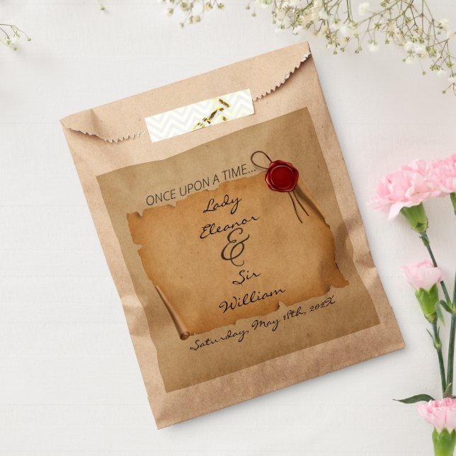 Einmal mittelalterliches Scroll Wax Siegel Geschenktütchen (Versiegelt)