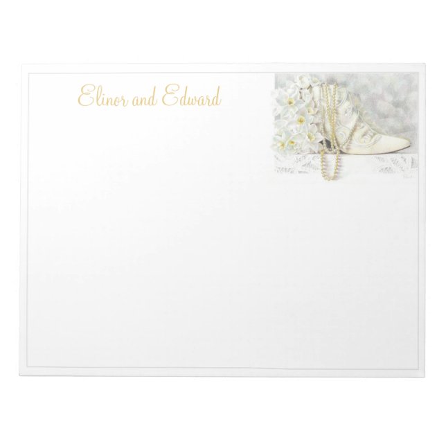 EINMAL NACH EINER ZEIT 11"x8.5" Notepad Notizblock (Vorderseite)