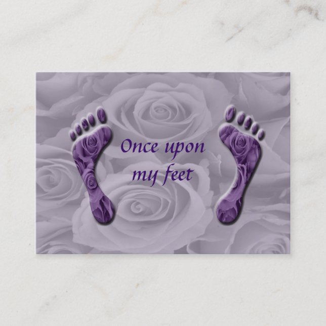 einmal nach meinen Füßen Visitenkarte (Vorderseite)