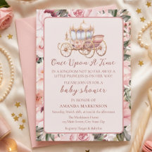 Einmal pinkfarbene Prinzessin-Baby-Dusche