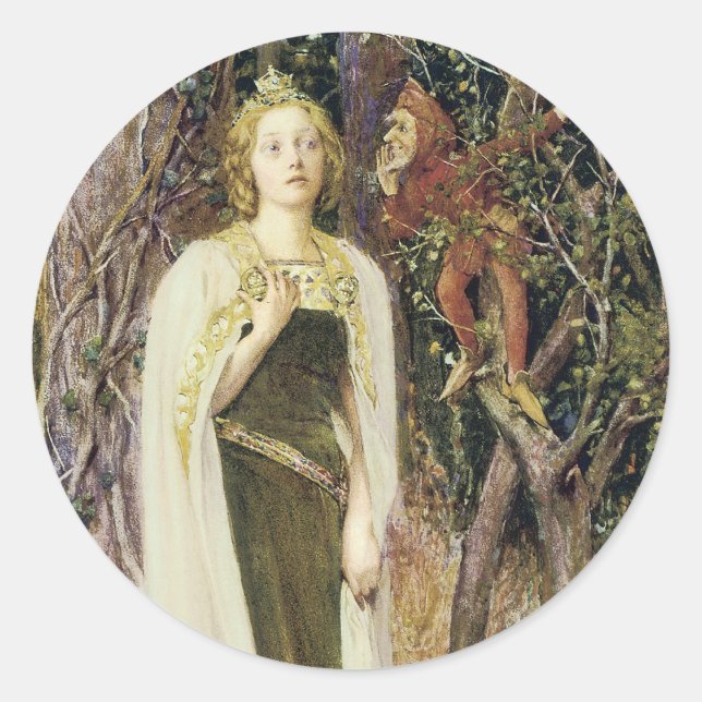 Einmal Runder Aufkleber (Vorderseite)