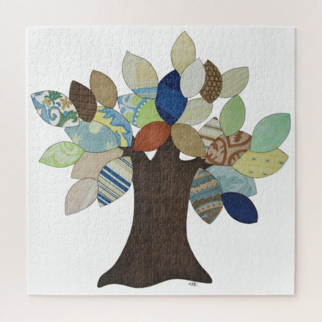 Einmalig Art Puzzle - Silver Tree - Erin Brie Art (Vertikal)