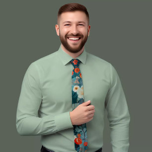 Einmalige handbemalte Krawatte