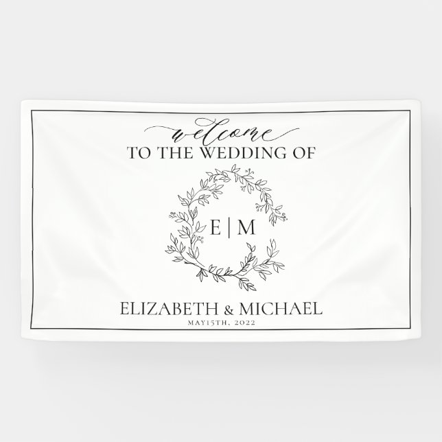 Einmalige Hochzeit des Wappen Banner (Horizontal)