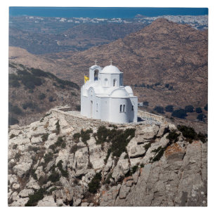 Einmalige Kirche in griechischen Bergen Fliese
