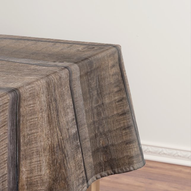 Einmaliges Rustikales Holzmonogramm Tischdecke (Beispiel)