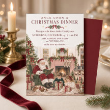 Einmaliges Weihnachtsdinner Vintage Santa