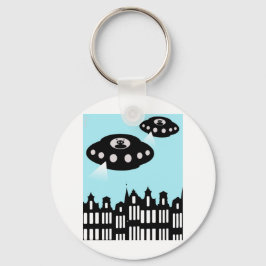 Einmarsch der Alien in Amsterdam Schlüsselanhänger