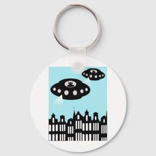 Einmarsch der Alien in Amsterdam Schlüsselanhänger