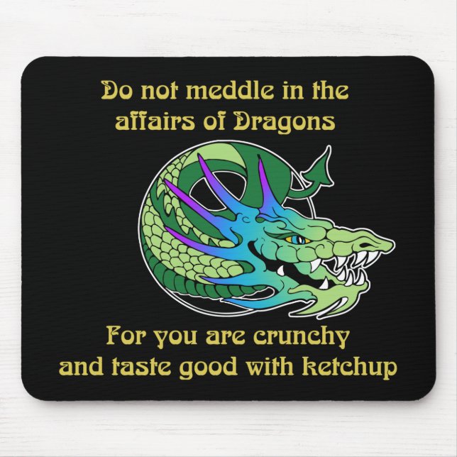 Einmischen Sie nicht sich in den Angelegenheiten Mousepad (Vorne)