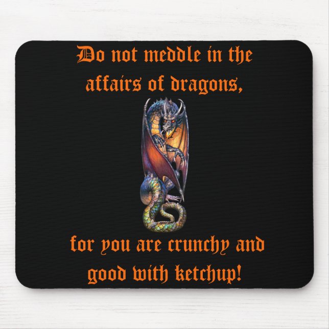 Einmischen Sie nicht sich in den Angelegenheiten Mousepad (Vorne)