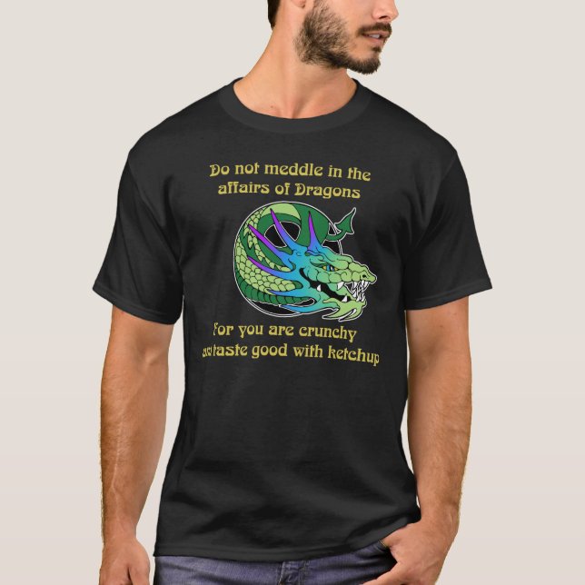 Einmischen Sie nicht sich in den Angelegenheiten T-Shirt (Vorderseite)