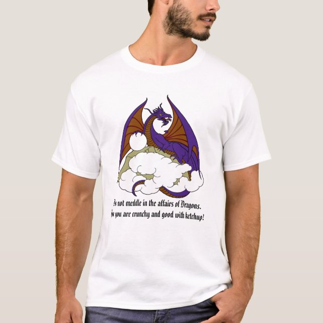 Einmischen Sie nicht sich in den Angelegenheiten T-Shirt (Vorderseite)