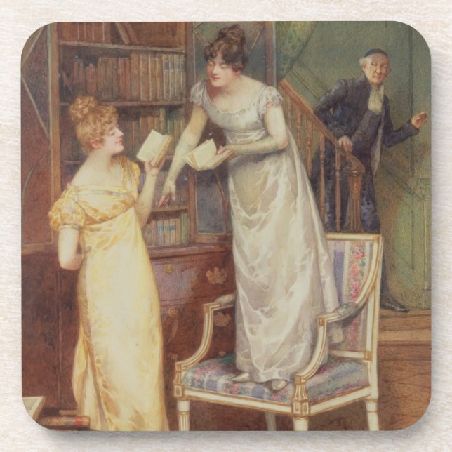 Einmischende Augen, 1901 (w/c erhöht mit Weiß) Untersetzer (Vorderseite)