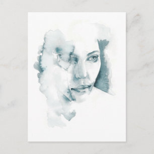 einmit Augen Postkarte