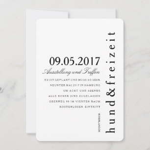 EinŌ Puristisch Einladung