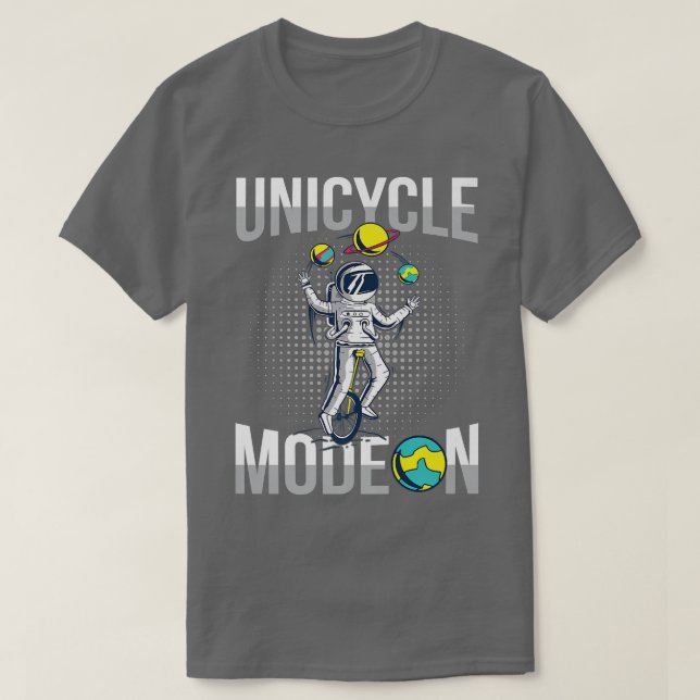 Einradmodus bei der Planung für einen Einradfahrer T-Shirt (Design vorne)