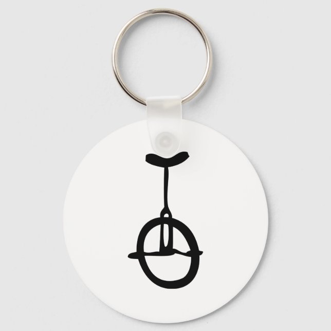 Einradsymbol Schlüsselanhänger (Vorderseite)