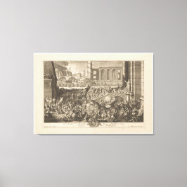 Einreise Alexander des Großen nach Babylon, Leinwanddruck