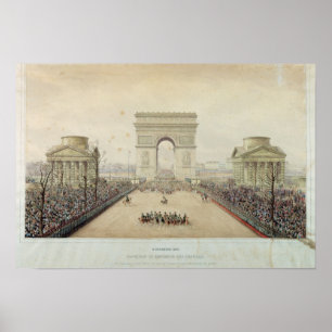 Einreise Napoleons III nach Paris Poster