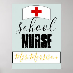 Einrichtung des Schulkrankenhauses; Personalisiert Poster