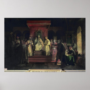 Einrichtung des Statuts der Templer Poster