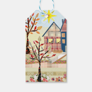 Einrichtung, Häuser, Dorf Geschenkanhänger