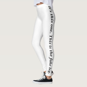 Eins dieser Beine ist Fake Leggings