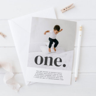 Eins Foto erste Einladung zum Geburtstag