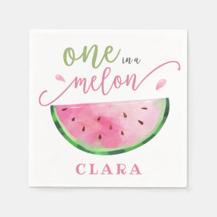 Eins in der Melone Serviette
