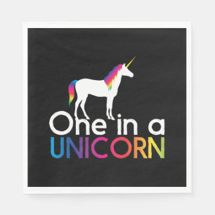Eins in einem Einhorn Serviette