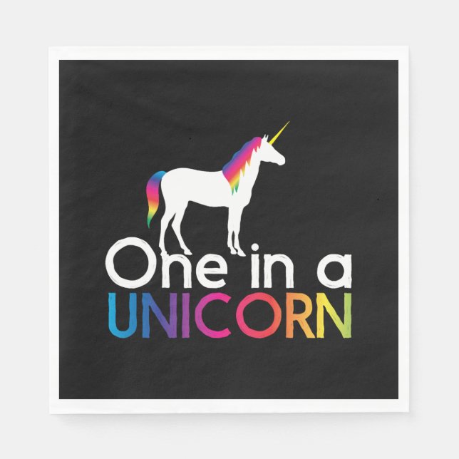 Eins in einem Einhorn Serviette (Vorderseite)