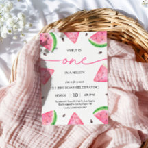 Eins in einem Melon 1. Geburtstag Wassermelone Geb