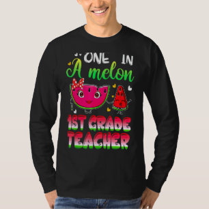 Eins in einem Melon 1. Klasse Lehrer Sommerlehrer T-Shirt