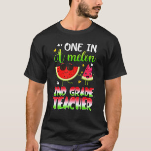 Eins in einem Melon 2. Klasse Teacher Watermelon S T-Shirt