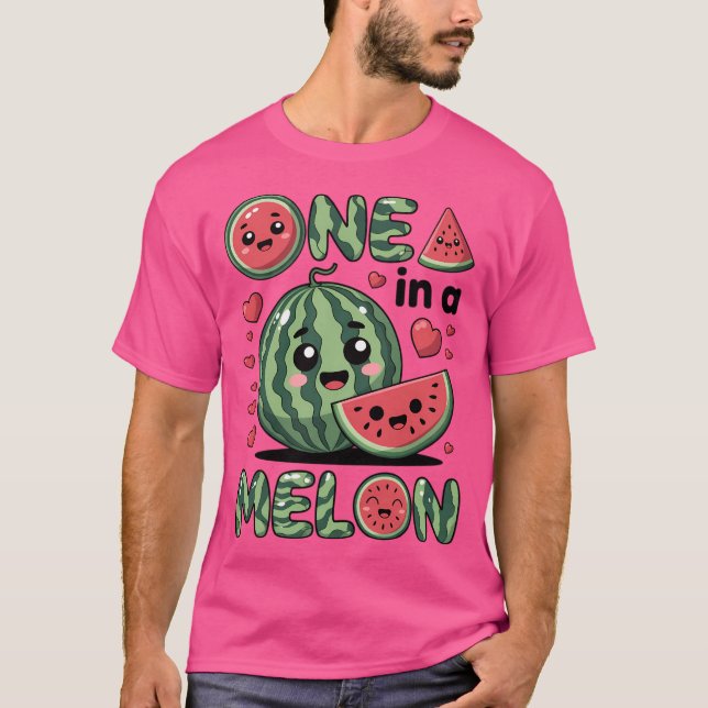 eins in einer Melone T-Shirt (Vorderseite)