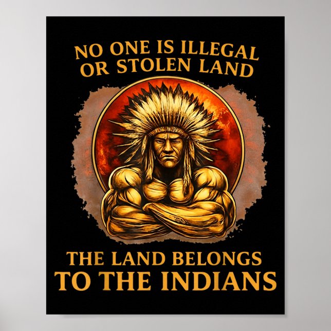 Eins ist illegal oder gestohlenes Land, das Land g Poster (Vorne)