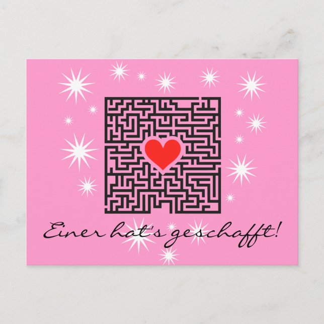 Eins JGA Postkarte (Vorderseite)