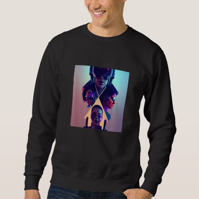 Eins mit der Natur Premium Sweatshirt (Vorderseite)
