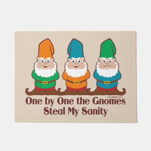 Eins nach dem anderen die Gnomes Fußmatte (Vorderseite)