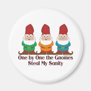 Eins nach dem anderen die Gnomes Magnet