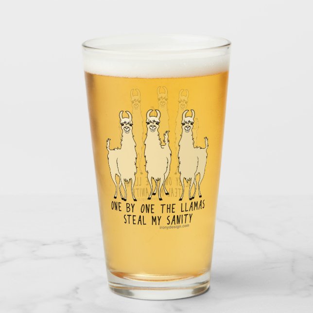 Eins nach dem anderen stehlen die Lamas meine Glas (Vorne (Gefüllt))
