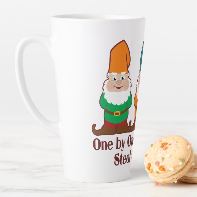 Eins nach dem anderen stehlen mir die Gnomes Sanit Milchtasse (Beispiel)