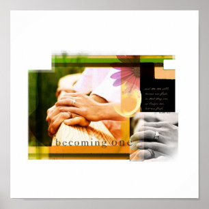 Eins werden (Mark 10:8) Poster