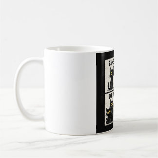 Eins Zwei Drei Angst Lustige Deutsche Katze Zählt  Kaffeetasse