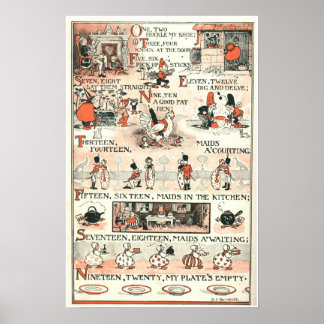 Eins, zwei, klopfen Sie mir den Schuh. Poster