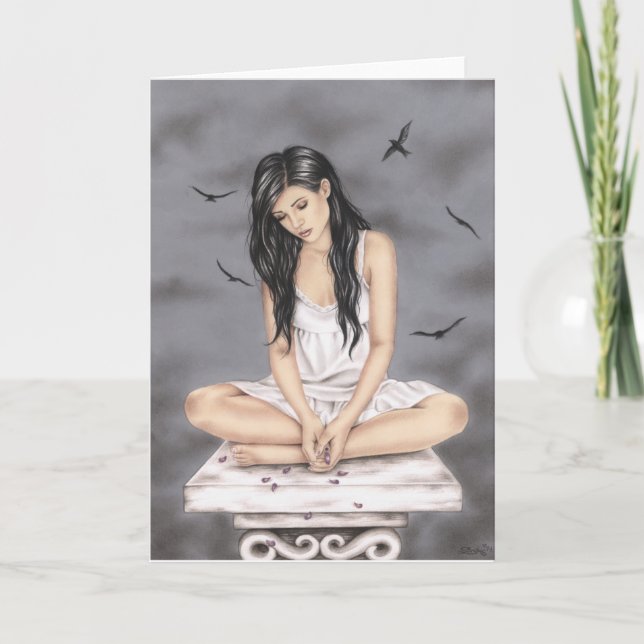 Einsam in der Liebe-Gruß-Karte Karte (Vorderseite)